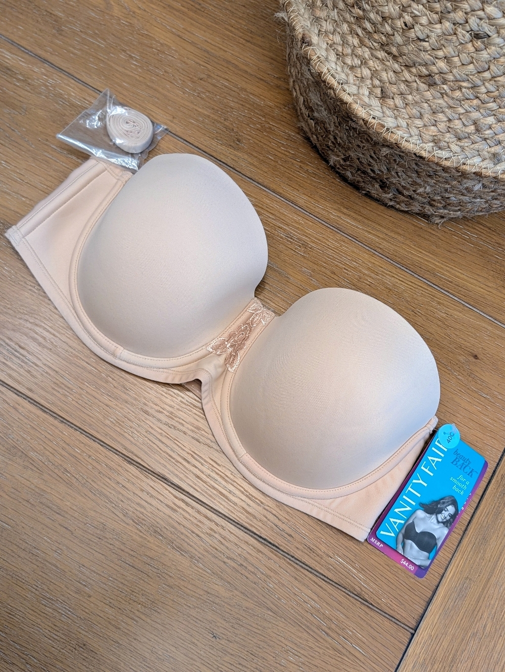Vanity Fair Nude Strapless Bandeau Bra